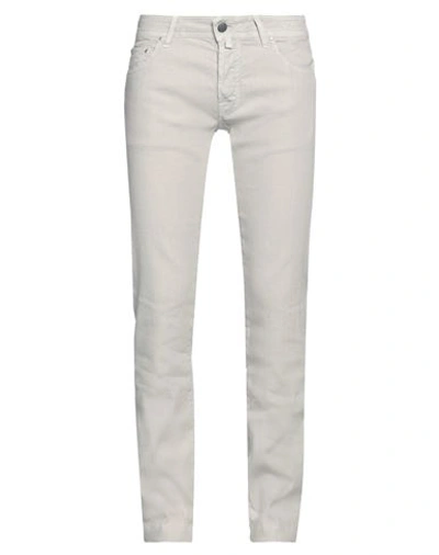 Jacob Cohёn Man Pants Light Grey Size 32 Linen, Cotton, Elastane