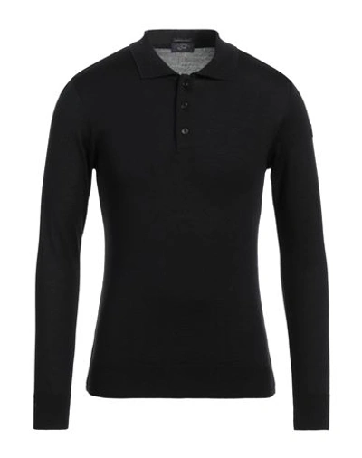 Paul & Shark Man Sweater Black Size M Virgin Wool, Acrylic