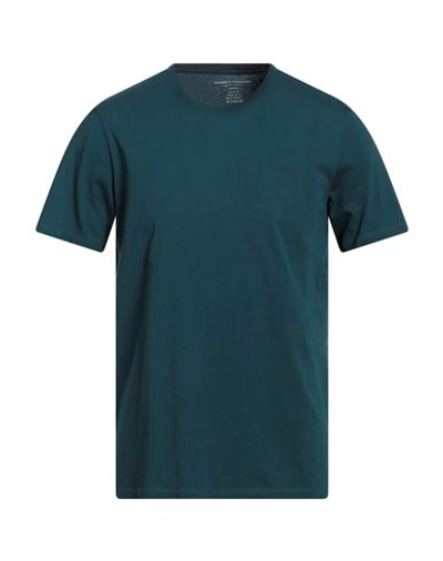 Majestic Filatures Man T-shirt Green Size M Cotton In Metallic