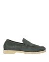 Andrea Ventura Firenze Man Loafers Dark Green Size 11.5 Leather