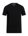 Majestic Filatures Man T-shirt Black Size M Cotton, Elastane In Black