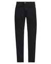 Tom Ford Man Jeans Black Size 31 Cotton, Polyurethane, Calfskin In Black