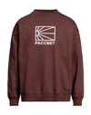 RASSVET RASSVET MAN SWEATSHIRT BROWN SIZE XL COTTON