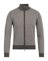 Gran Sasso Man Cardigan Khaki Size 36 Virgin Wool In Beige