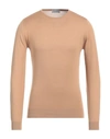 John Smedley Man Sweater Camel Size S Cotton In Beige