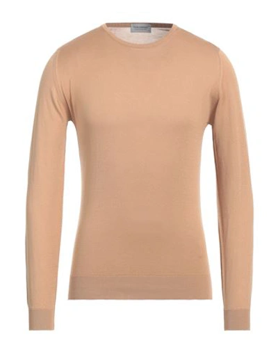 John Smedley Man Sweater Camel Size S Cotton In Beige