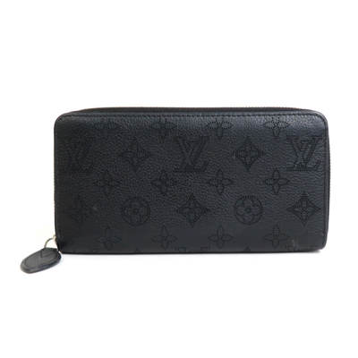 Pre-owned Louis Vuitton Portefeuille Zippy Leather Wallet () In Black