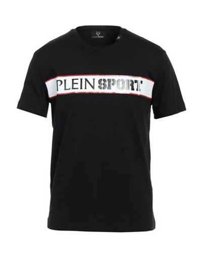 Plein Sport Man T-shirt Black Size Xl Cotton