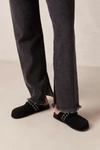 Alohas Halia Suede Clog In Black, Women's At Urban Outfitters