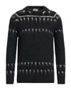 Altea Man Sweater Navy Size S Acrylic, Alpaca Wool, Virgin Wool In Navy Blue