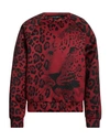 Dolce & Gabbana Man Sweatshirt Brick Red Size L Polyester In Red