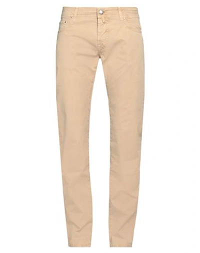 Jacob Cohёn Man Pants Beige Size 34 Cotton, Elastane