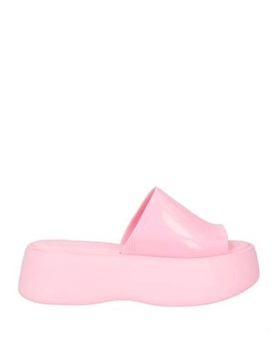 Melissa Woman Sandals Pink Size 9 Rubber