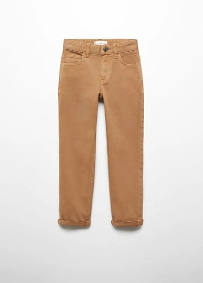 Mango Pantalon In Caramel