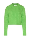 AMI ALEXANDRE MATTIUSSI AMI ALEXANDRE MATTIUSSI WOMAN SWEATER ACID GREEN SIZE M VIRGIN WOOL