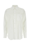 Jw Anderson White Poplin Shirt In White