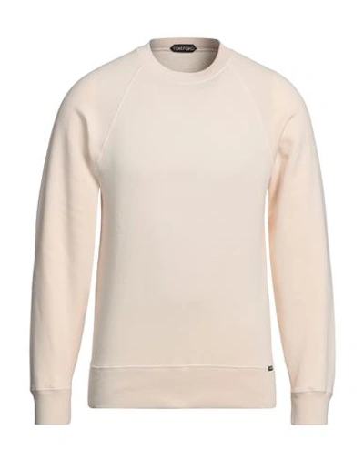 Tom Ford Man Sweatshirt Beige Size 42 Cotton