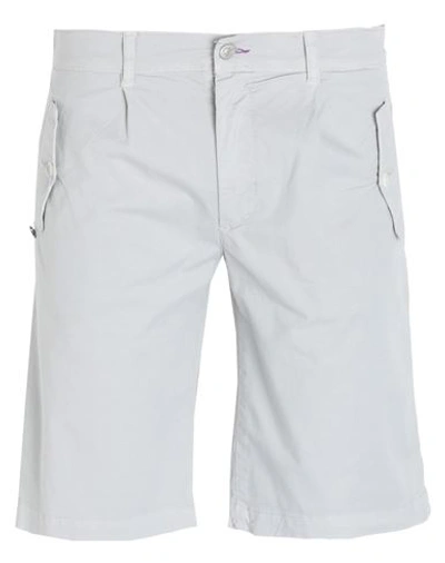 Daniele Alessandrini Homme Man Shorts & Bermuda Shorts Light Grey Size 32 Cotton, Elastane