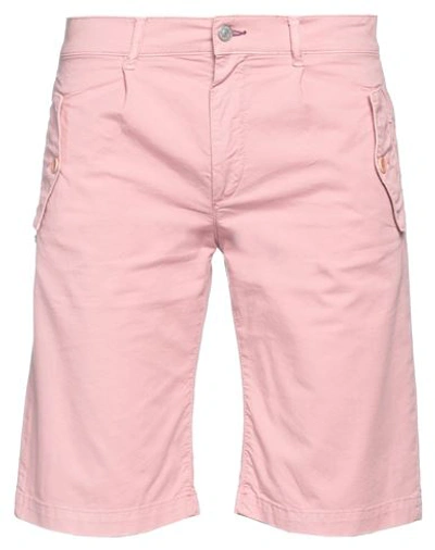 Daniele Alessandrini Homme Man Shorts & Bermuda Shorts Pink Size 31 Cotton, Elastane