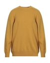 Gran Sasso Man Sweater Mustard Size 46 Virgin Wool In Yellow