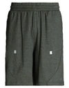 A-cold-wall* Man Shorts & Bermuda Shorts Dark Green Size L Polyester, Elastane