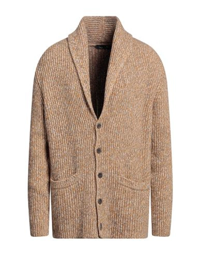 Harmont & Blaine Man Cardigan Ocher Size L Polyamide, Wool, Viscose, Cashmere In Yellow