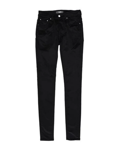 Amiri Man Pants Black Size 30 Cotton, Modal, Polyester, Polyurethane