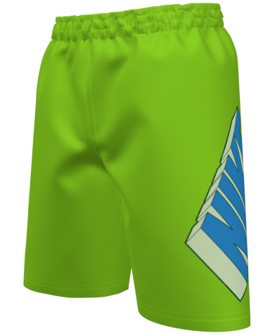 Nike Kids' Big Boys 3d 7" Volley Swim Shorts In Action Green