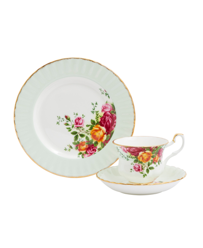 Royal Albert Old Country Roses Fern 3 Piece Set In Multi