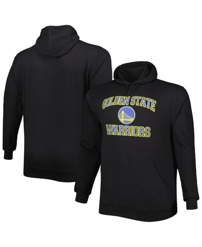 PROFILE MEN'S BLACK GOLDEN STATE WARRIORS BIG AND TALL HEART AND SOUL PULLOVER HOODIE