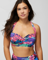 SOMA WOMEN'S BLEU ROD HAWAIIAN PUNCH SHIRRED BANDEAU IN MULTI-COLOR SIZE 38D | SOMA