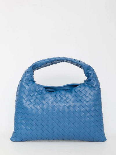 Bottega Veneta Small Hop Bag In Blue