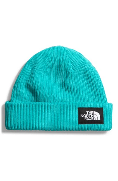 The North Face Salty Lined Beanie Man Hat Turquoise Size Onesize Acrylic In Aprs Blue