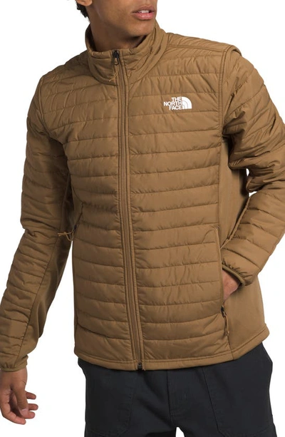 The North Face Canyonlands Hybrid Jacket In Utility Brown