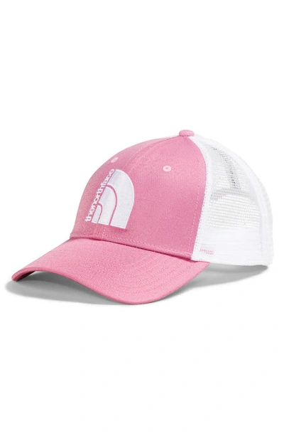 The North Face Mudder Trucker Hat In Orchid Pink/ Jumbo Hd Logo