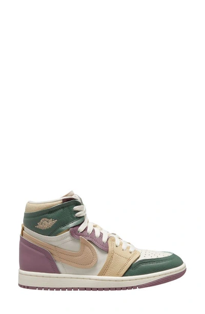 Jordan Women's Air  1 High Method Of Make Shoes In Galactic Jade/ Desert/ Sail
