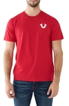 True Religion Brand Jeans Box Cotton Graphic T-shirt In Jester Red
