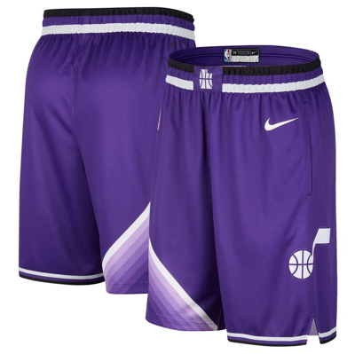 Nike Men's  Purple Utah Jazz 2023/24 City Edition Swingman Shorts