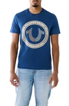 True Religion Brand Jeans Strike Graphic T-shirt In Estate Blue