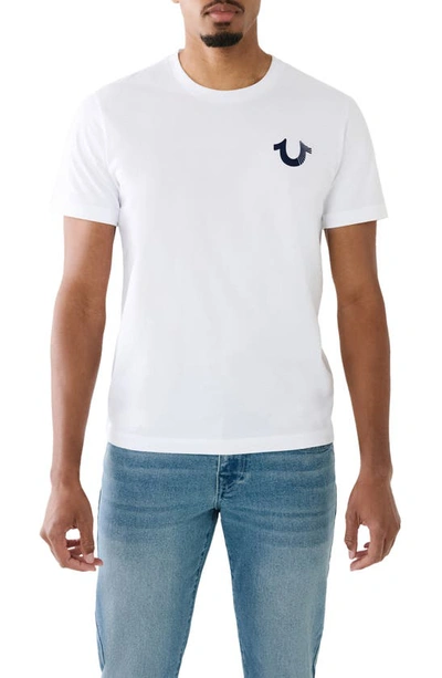 True Religion Brand Jeans Fast Buddha Graphic T-shirt In Optic White