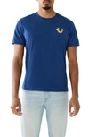 True Religion Brand Jeans Fast Buddha Graphic T-shirt In Estate Blue