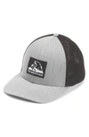 The North Face Truckee Fitted Trucker Hat In Tnf Medium Grey Heather,tnf Black
