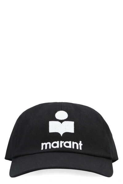 Isabel Marant Tyron Logo Baseball Cap In Black