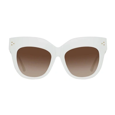 Linda Farrow Sunglasses In White
