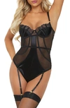 SEVEN 'TIL MIDNIGHT SEVEN ‘TIL MIDNIGHT SATIN LACE TEDDY