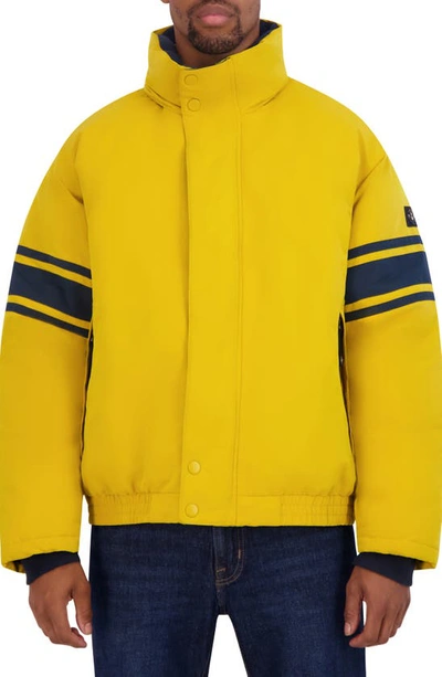 Nautica Men's Colorblocked Vintage Puffer Jacket In Mustard