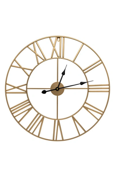 Sorbus Decorative Wall Clock In Gold