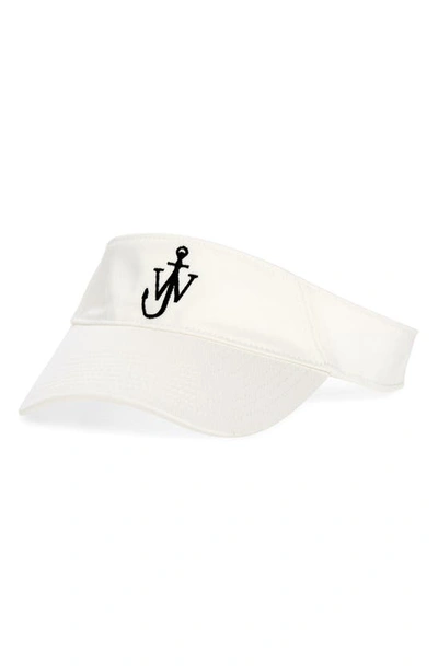 Jw Anderson Visor With Anchor Logo In White