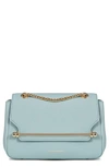 Strathberry Mini Soft Leather East/west Shoulder Bag In Duck Egg Blue