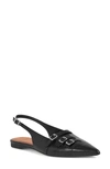 Vagabond Shoemakers Hermine Pointed Toe Slingback Flat In Black